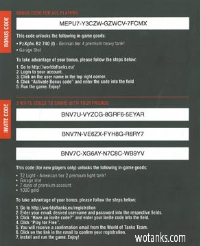 Название: bonus codes for world of tanks on january 2016 active.jpg
Просмотров: 3599

Размер: 40.7 Кб