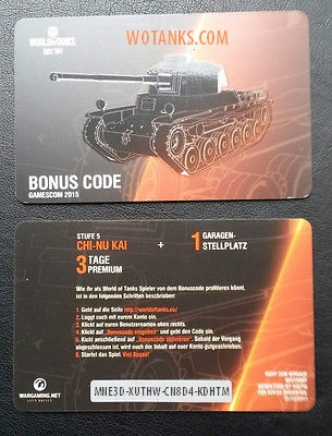 Название: bonus codes for world of tanks.JPG
Просмотров: 4121

Размер: 55.2 Кб